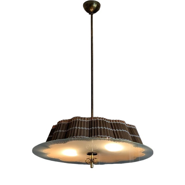 Pendant Light by Paavo Tynell for Idman Oy, Finland, 1950s For Sale