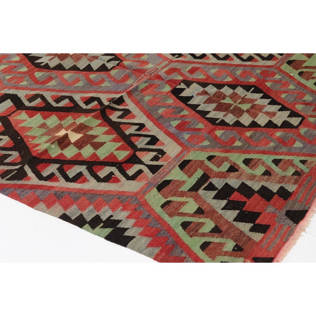 Large Vintage Kilim Rug For Sale - Image 10 of 10