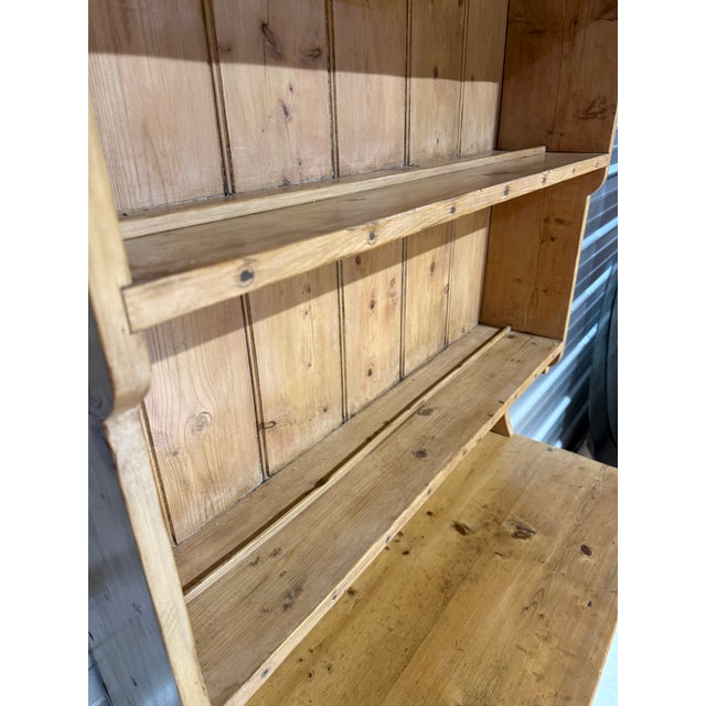 Antique Pine Two Piece Dresser From England For Sale - Image 16 of 18