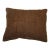 Brown Turkish Mohair Lumbar Rug Pillow For Sale