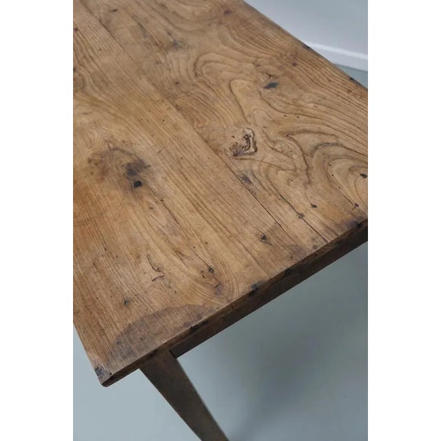 Antique French Farmhouse Elm Dining Table, 19th Century For Sale - Image 11 of 18
