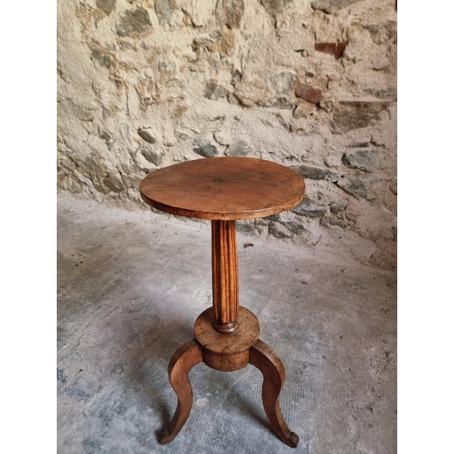 Antique Louis XVI Plant Stand in Walnut, 1900 For Sale - Image 11 of 18