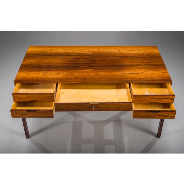 1960s Model 80 Executive Desk by Arne Wahl Iversen for Vinde Møbelfabrik, Denmark, 1950s For Sale - Image 5 of 18