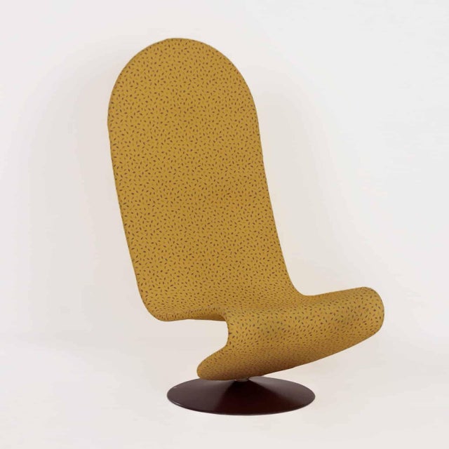 Yellow 123 Chair by Verner Panton for Fritz Hansen, 1970s For Sale - Image 11 of 11