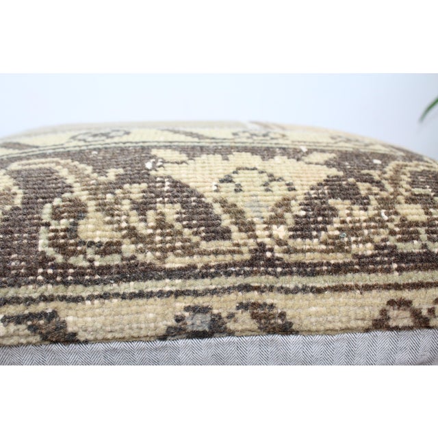 Turkish Vintage Rug Decorative Pillow Cover - 19"x19" For Sale In Raleigh - Image 6 of 11