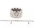 Silver Late 20th Century Fred of Paris 18k White Gold 12mm Wide 3 Tier Crown Band Ring - Size 7.25 For Sale - Image 8 of 8