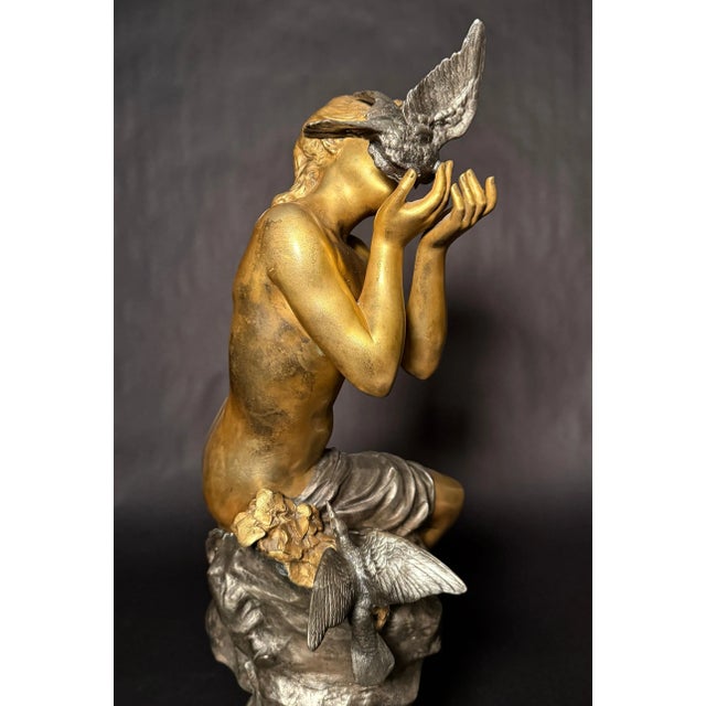 Mathurin Moreau Late 19th Century Exotic Gilt And Silvered Bronze By Mathurin Moreau For Sale - Image 4 of 9