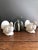 Ceramic White Napcoware Turkey Candleholder Thanksgiving Pair For Sale - Image 7 of 11