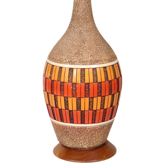 Mid 20th Century Mid Century Ceramic Table Lamp For Sale - Image 13 of 14