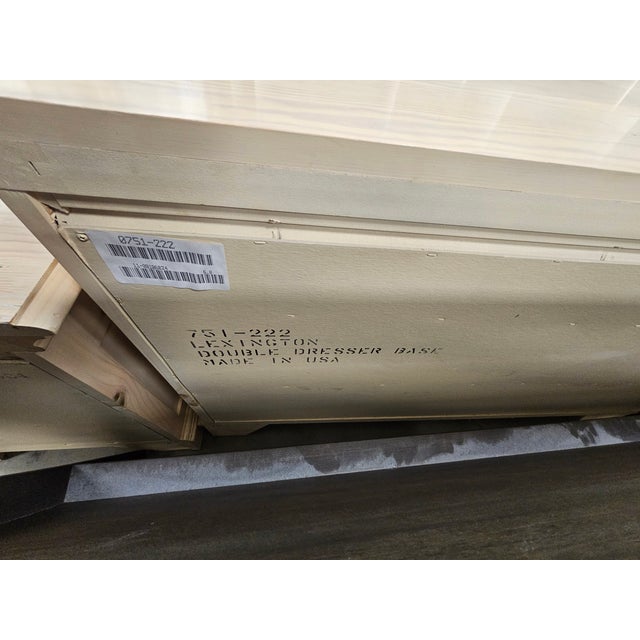 Late 20th Century Lexington Furniture Cream Painted Double Dresser For Sale - Image 13 of 14