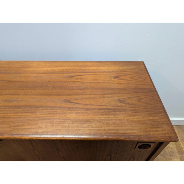 Danish Modern Mid Century Teak Sideboard Dyrlund For Sale - Image 9 of 12