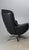Vintage Black Leather Chair with Chrome X-Frame Base, 1980s For Sale - Image 4 of 6