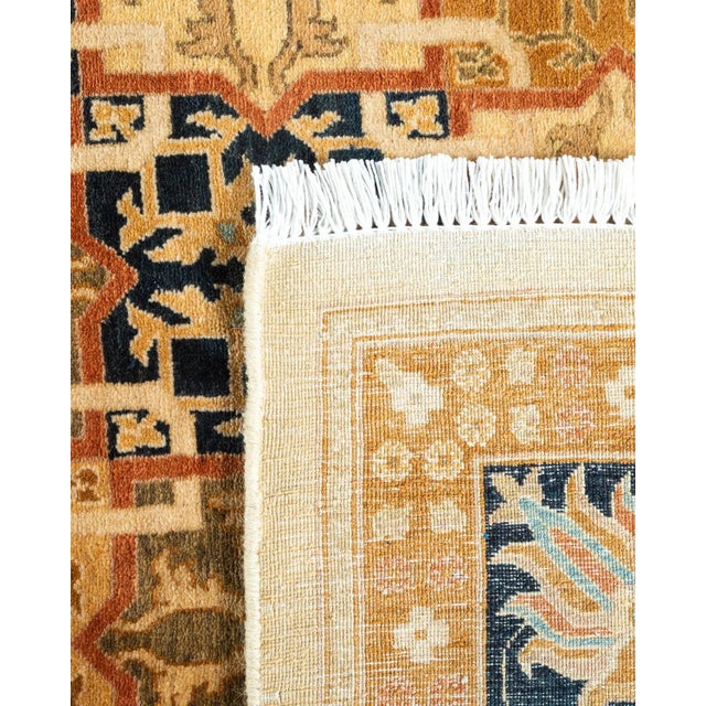 2000 - 2009 Mogul, One-of-a-Kind Hand-Knotted Area Rug - Ivory, 6' 0" x 9' 0" For Sale - Image 5 of 8