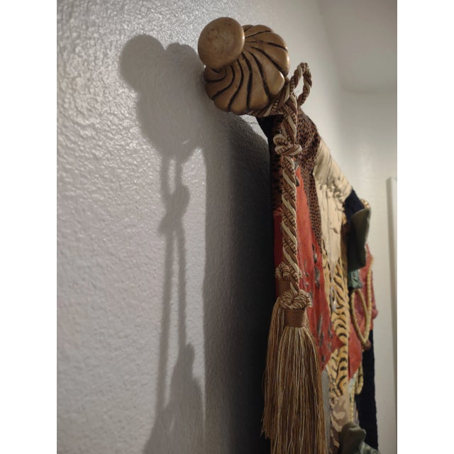 Expressionism Contemporary Midnight in the Garden of Scheherazade Textile Art For Sale - Image 3 of 12