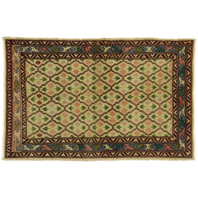 Vintage Turkish Sivas Rug - 03'05 x 05'03 For Sale - Image 9 of 9