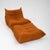 Ligne Roset Togo Lounge Chair and Pouf in Orange Tissue by Michel Ducaroy for Ligne Roset, 1973, Set of 2 For Sale - Image 4 of 18