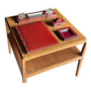 1940s Paul Dupré-Lafon for Hermès Rare Desk Pieces- Set of 4 For Sale