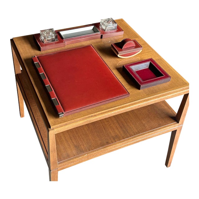 1940s Paul Dupré-Lafon for Hermès Rare Desk Pieces- Set of 4 For Sale