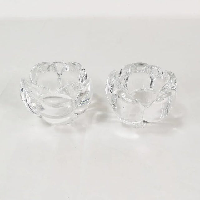 Crystal Candlesticks from Royal Copenhagen, Denmark, 1980s, Set of 2 For Sale - Image 9 of 9