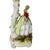 Early 19th Century Antique Von Schierholz German Porcelain Courtly Lady Figural Candlestick With Applied Roses and Leaves . Dresden Style For Sale - Image 5 of 16