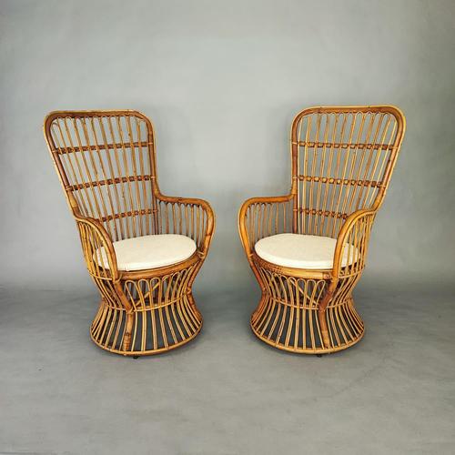 Brown Armchairs by Luigi Caccia Dominioni, 1960s For Sale - Image 8 of 8