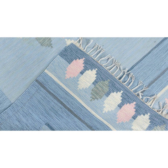 Textile Doris Leslie Blau "Sparreholm" Vintage Swedish Rug by Ingegerd Silow For Sale - Image 7 of 7