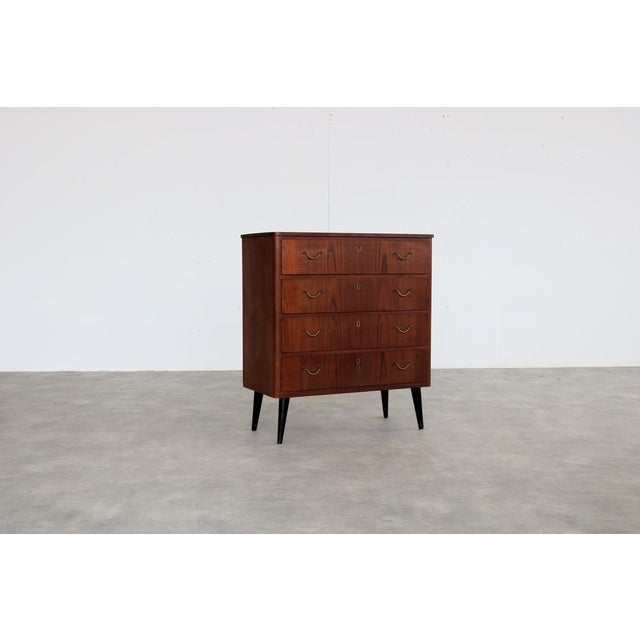 Vintage Swedish Chest of Drawers in Teak, 1960s For Sale - Image 9 of 9
