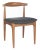 Modern Retro Dining Chair in Brown & Dark Grey - a Pair For Sale - Image 3 of 9
