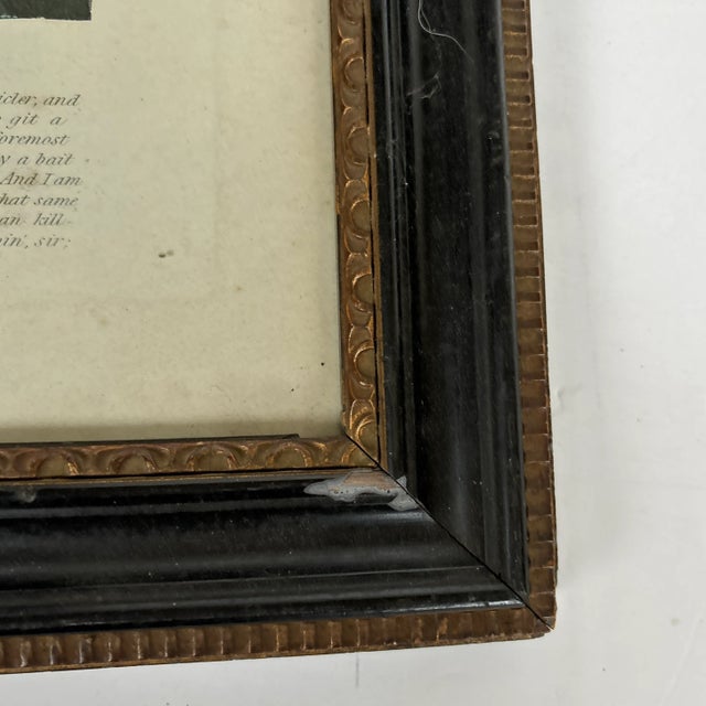 Paper Early 19th Century Antique Print Entitled “Sporting Anecdotes” Plate #16 Depicting David Crockett. By Henry Alken. ., Framed For Sale - Image 7 of 9