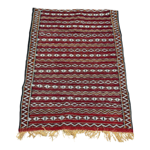 Geometric Hand Knotted Moroccan Berber Rug