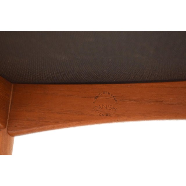 Mid-Century Modern Eva Dining Chairs in Teak and Wool by Niels Koefoed for Koefoed Hornslet, 1960s, Set of 4 For Sale - Image 12 of 14