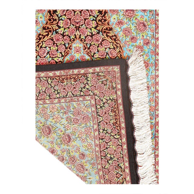 Traditional Pasargad DC Exquisite Design Paris Palace Fine Power Loom V.Silk Rug For Sale - Image 3 of 3
