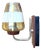 Danish Modern Teak and Amber Glass Wall Sconce, 1960s For Sale