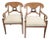 Early 20th Century Pair of Biedermeier Style Satinwood and Ebonized Armchairs For Sale