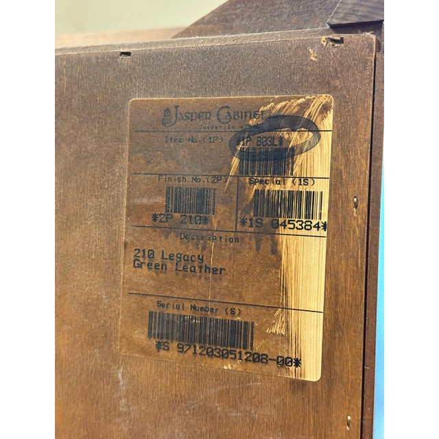 Vintage Jasper Cabinet Co. Secretary Desk + Hutch For Sale In San Francisco - Image 6 of 12