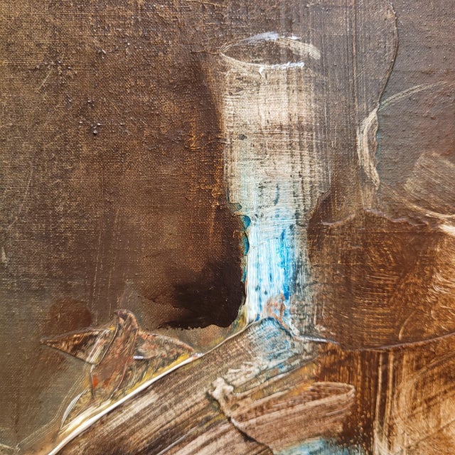 Juan Valenzuela Y Chacón, Still Life with Glass Jugs, 1989, Oil on Canvas For Sale - Image 7 of 18