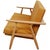Three-Seater Cigar Sofa in Oak and Yellow Fabric by Hans Wegner, 1960s For Sale - Image 17 of 18