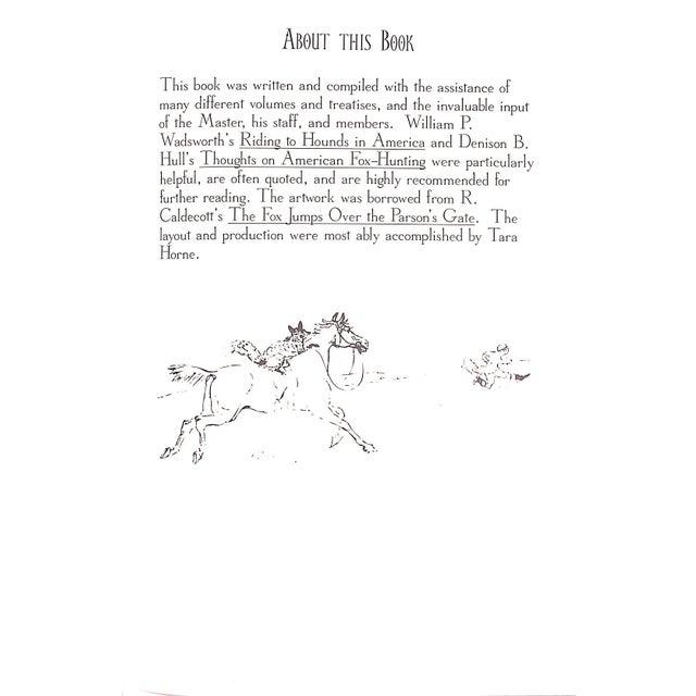 1990s Myopia Hunt Club 1882-1996 Privately Published for Members Only Rules & Masters For Sale - Image 5 of 15