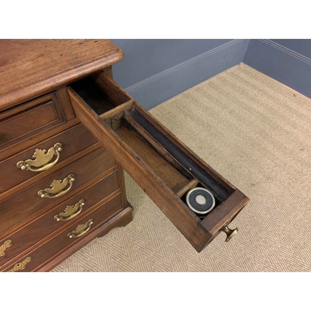 Georgian Mahoagny Bachelor's Chest with Writing Drawer, 1760 For Sale - Image 6 of 18