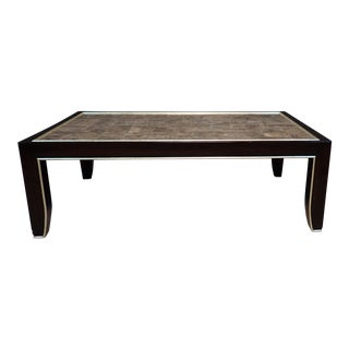 Late 20th Century Mica and Lacquered Coffee Table For Sale