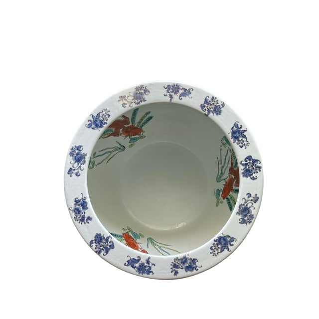 1970s Hand-Painted Chinese Porcelain Goldfish Bowl Imperial Court ... - Personalized Porcelain Goldfish Bowls Online Ordering