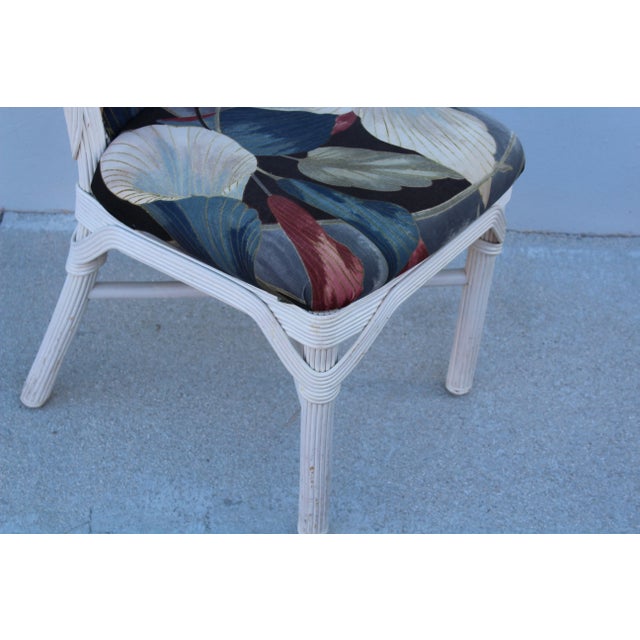 Vintage Pencil Reed Dining Chairs - Set of Four For Sale - Image 9 of 12