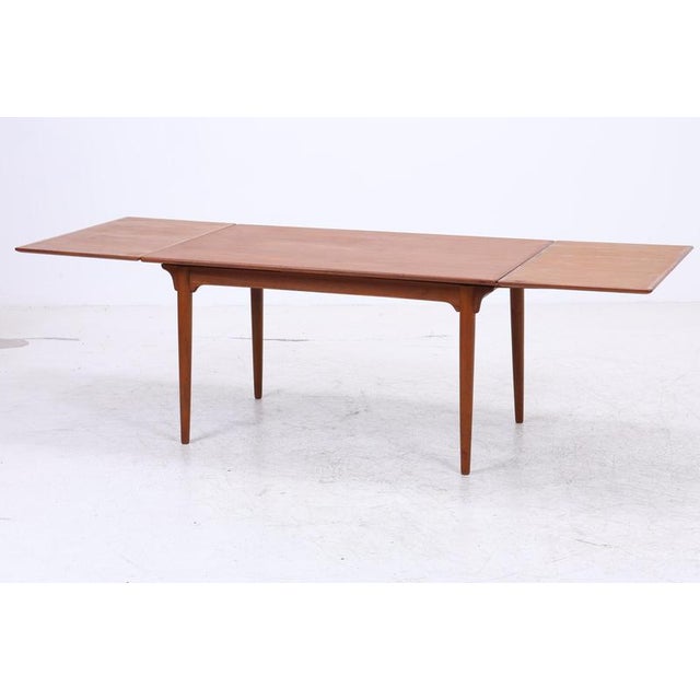 2000 - 2009 Model 54 Extendable Dining Table in Teak from Omann Jun For Sale - Image 5 of 16