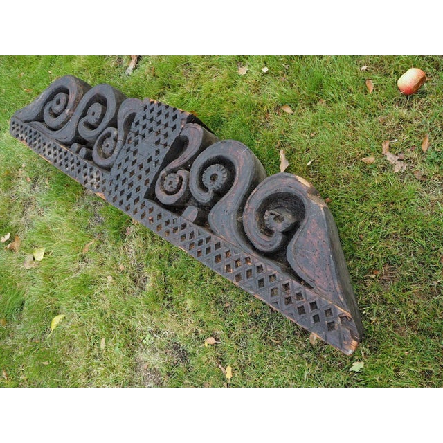 Wooden Column capital Pillar from Afghanistan Aromatic cedar wood column . Tree shaped. Kalam valley, Swat Kohistan,...