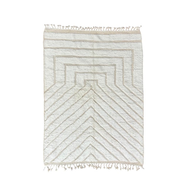 Vintage Hand-Knotted Moroccan Rug in Wool, 2010s For Sale - Image 12 of 12