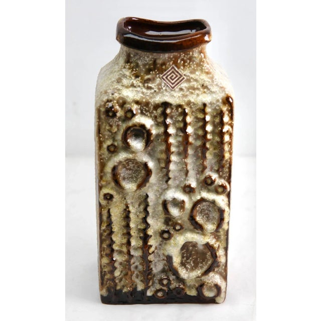 1960s 7802-30 Ceramic Rectangular Vase from Carstens, West Germany, 1960s For Sale - Image 5 of 10