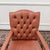 Classic English Salmon Colored Office Chair For Sale - Image 5 of 8