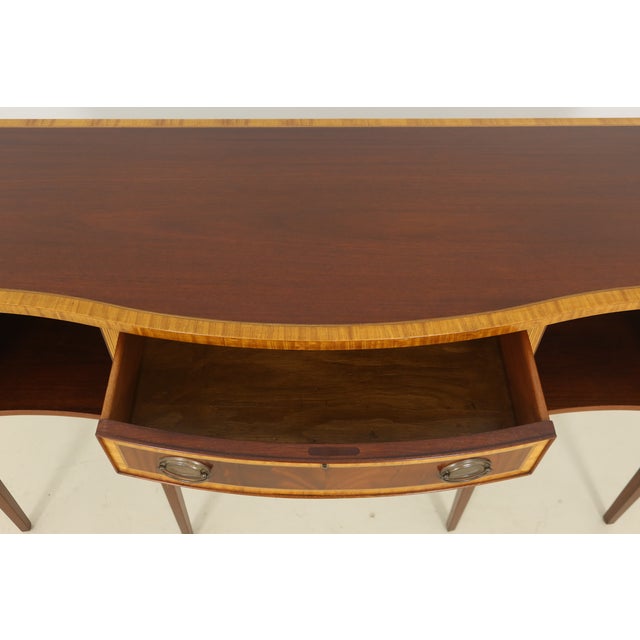 Federal Style Satinwood Inlay Mahogany Sideboard | Chairish