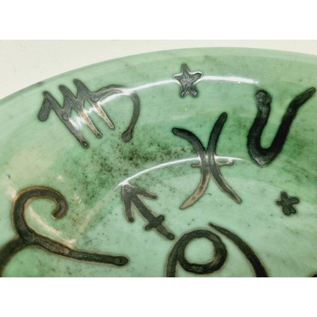 Ceramic Decorative Plate with Horoscope Motif by Géza Gorka, 1960s For Sale - Image 4 of 10
