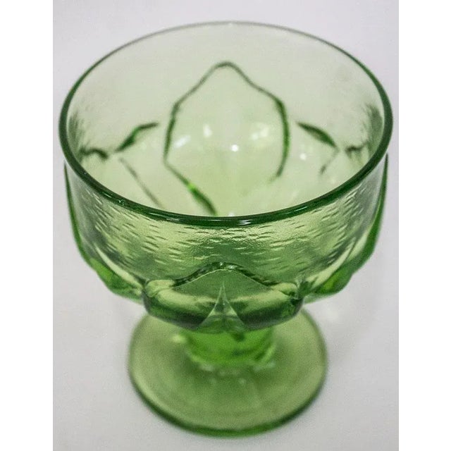 Mid Century Cabaret Green Glasses by Franciscan - Set of 8 For Sale In Las Vegas - Image 6 of 7